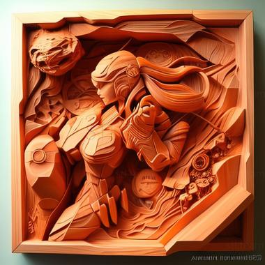 3D model st Samus Aran Nintendo Universe (STL)